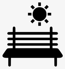 Bench In Park - Park Chair Icon, HD Png Download, Transparent PNG
