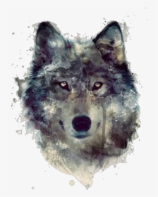 Ftestickers Watercolor Illustration Wolf - Wolf Painting, HD Png Download, Transparent PNG