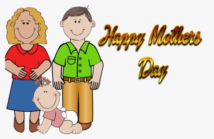 Happy Mothers Day Png Background - Mom And Dad Free Clipart, Transparent Png, Transparent PNG