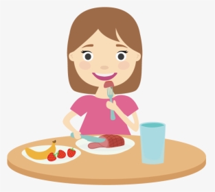 Lunch Vector - Eating Healthy Foods Clipart, HD Png Download, Transparent PNG