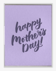Mother S Day Script Letterpress Greeting Card - Christmas Card, HD Png Download, Transparent PNG
