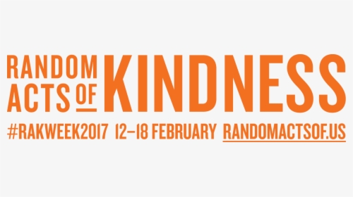 Rakweek Logo Lockup Landscape Cmyk Orange - Acts Of Kindness Logo, HD Png Download, Transparent PNG