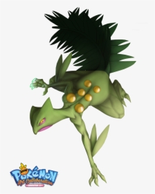 Sceptile Using Dragon Claw By 13alrog - Illustration, HD Png Download, Transparent PNG