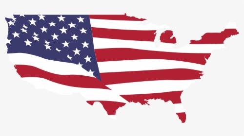 Usa Map Flag Clip Arts - Usa Flag Map Png, Transparent Png, Transparent PNG