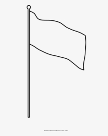 White Flag Coloring Page - Bandera Blanca Para Dibujar, HD Png Download, Transparent PNG