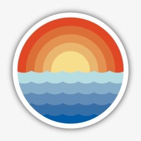 Sunrise Waves Sticker - Waves Sticker, HD Png Download, Transparent PNG