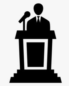 Microphone Png Download - Podium Silhouette Png Transparent, Png Download, Transparent PNG