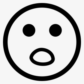 Surprised Face - Smile Logo Black And White, HD Png Download, Transparent PNG