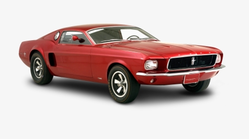 Red Ford Mustang Mach Car Png Image - 1966 Mustang Mach 1, Transparent Png, Transparent PNG