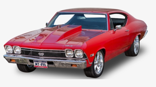 Land Vehicle,muscle Car,hardtop,chevrolet Chevelle,full-size - Transparent Muscle Car Png, Png Download, Transparent PNG