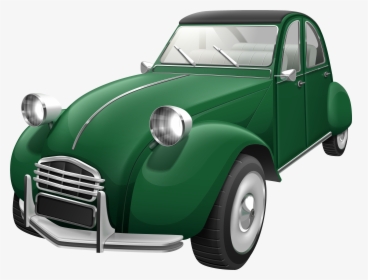 Green Retro Car Png Clip Art, Transparent Png, Transparent PNG