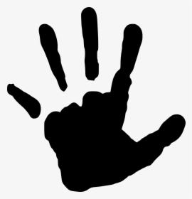 Silhouette At Getdrawings Com - Handprint Silhouette, HD Png Download, Transparent PNG