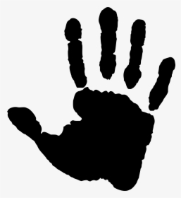 Right Hand Print Black Clipart , Png Download - Black Right Hand Print, Transparent Png, Transparent PNG