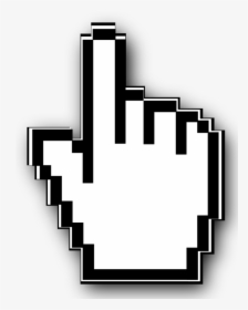 Technology,black And White,computer Mouse - Transparent Mouse Cursor Png, Png Download, Transparent PNG