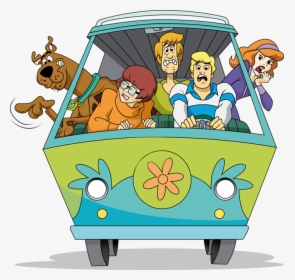 Header-right - Scooby Doo Gang In Mystery Machine, HD Png Download, Transparent PNG