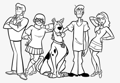 Transparent Scooby Doo Clipart Black And White - Scooby Doo Colouring Pages Printable, HD Png Download, Transparent PNG