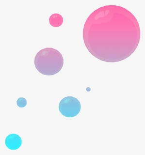 #gradient #blue #pink #purple #bubble #soap #soapbubbles - Blue Pink And Purple Bubbles, HD Png Download, Transparent PNG