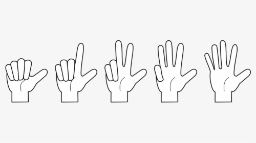 Hand, Counting, Fingers, One, Two, Three, Four, Five - One Two Three Four Png, Transparent Png, Transparent PNG