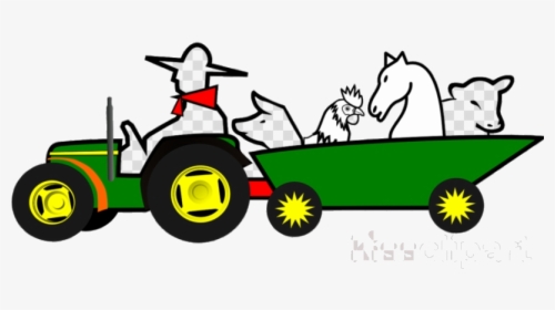 John Deere Animal Transport Cartoon Clipart Cattle - Car Png Moving Animation, Transparent Png, Transparent PNG