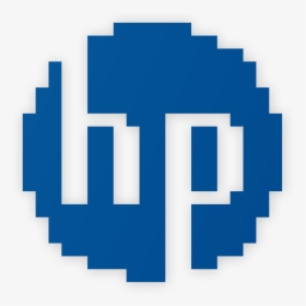 Hp Logo In Chicago Font - Pixel Graphics, HD Png Download, Transparent PNG
