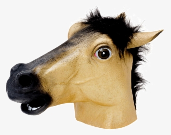 Horse Overhead Rubber Mask Fancy Dress Costume Outfit - Horses Head Mask Png, Transparent Png, Transparent PNG