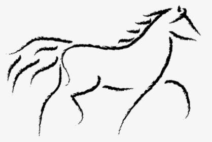 Sargent Drawing Horse Head Anatomy - Simple Horse Running Drawing, HD Png Download, Transparent PNG