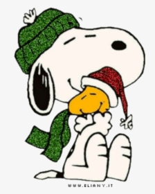 Snoopy Sticker Clipart , Png Download - Snoopy Hugging Woodstock Christmas, Transparent Png, Transparent PNG