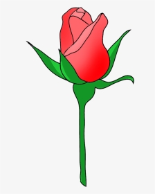 Rose Border Clip Art Png - Rose Bud Clipart, Transparent Png, Transparent PNG