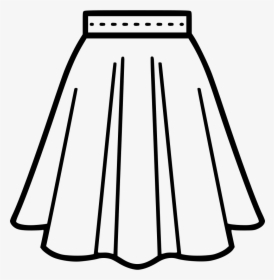 Skirt - Skirt Clipart Black And White, HD Png Download, Transparent PNG