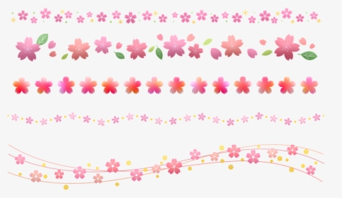 Sakura Border, Cherry Blossom, Sakura Flower Frame - Sakura Border, HD Png Download, Transparent PNG