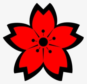 Black Sakura Svg Clip Arts - Flower Clipart Png, Transparent Png, Transparent PNG