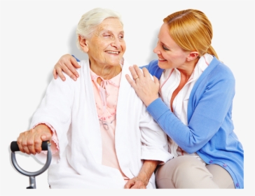 An Elderly And A Nurse - Caring For Your Grandparents, HD Png Download, Transparent PNG