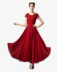 Dress From Png - Model In Gown Png, Transparent Png, Transparent PNG
