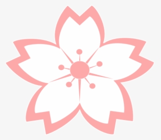 Sakura Flower Clipart - Black And White Cherry Blossom, HD Png Download, Transparent PNG