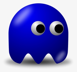 Basic Guy Svg Clip Arts - Pac Man Dark Blue Ghost, HD Png Download, Transparent PNG