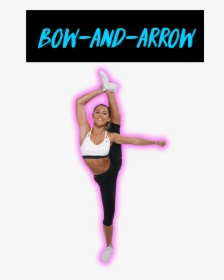Bow And Arrow Stunt - Cheerleading Flyer Poses, HD Png Download, Transparent PNG