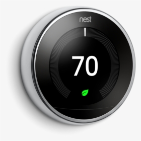 Nest Learning Thermostat Black, HD Png Download, Transparent PNG
