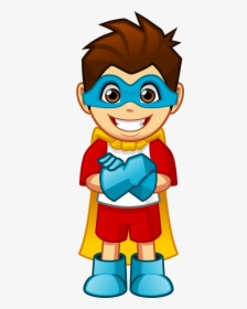Superhero Boy Png - Superhero Cartoon No Background, Transparent Png, Transparent PNG