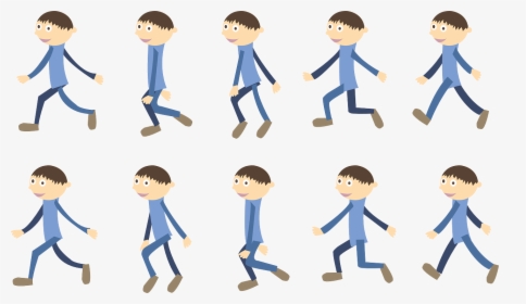 Animated Png Walking Man, Transparent Png, Transparent PNG