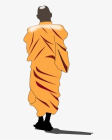 Monk Walking - Monk Clip Art, HD Png Download, Transparent PNG