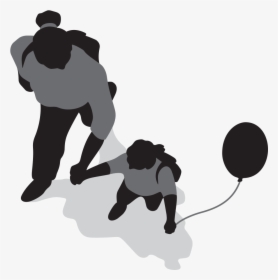 Parent Walking With Child - Human Top View Png, Transparent Png, Transparent PNG