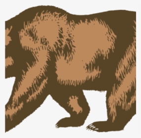 Transparent Bear Outline Png - California Bear Flag Vector, Png Download, Transparent PNG