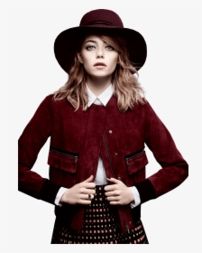Emma Stone With Hat - Emma Stone Png, Transparent Png, Transparent PNG