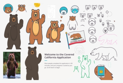 Transparent California Bear Clipart - Cartoon, HD Png Download, Transparent PNG