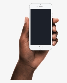 Black Hand Holding Iphone, HD Png Download, Transparent PNG
