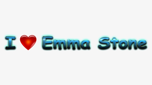 Emma Stone Love Name Heart Design Png - Heart, Transparent Png, Transparent PNG