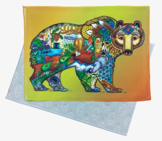 Grizzly Bear Microfiber Cleaning Cloth   Data-zoom - Native American Spirit Animals Art, HD Png Download, Transparent PNG