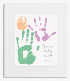 Child Handprint Png - Mummy Daddy Baby Handprint, Transparent Png, Transparent PNG