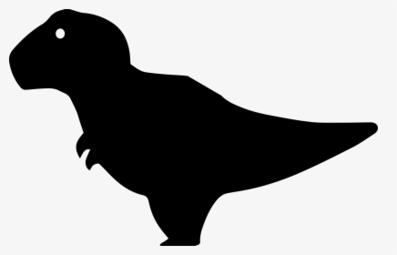 Cute T Rex Silhouette, HD Png Download, Transparent PNG