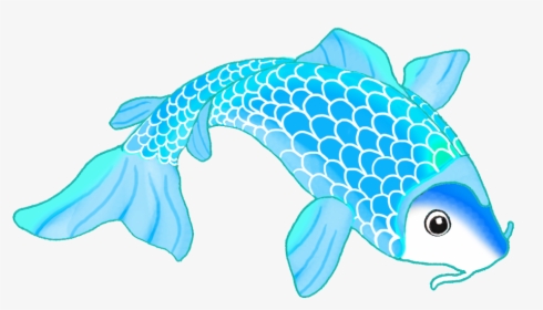 Colorful Koi Fish Drawings Png Royalty Free - Fish Drawing In Colorful, Transparent Png, Transparent PNG